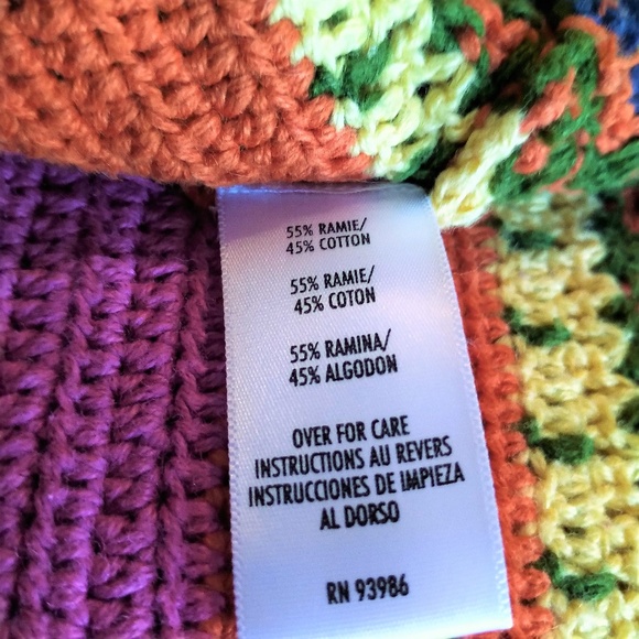 Vintage Casual Corner Annex Crochet Cardigan EUC XL - Picture 5 of 5